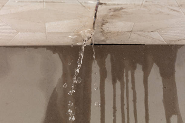 Professional Burst Pipe Cleanup technician working in Sanger, TX